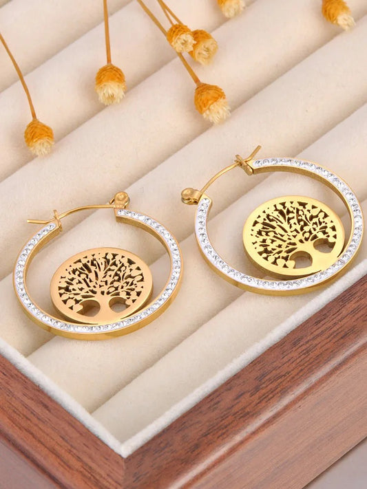 Boucle D'oreille Arbre De Vie Créole Originale