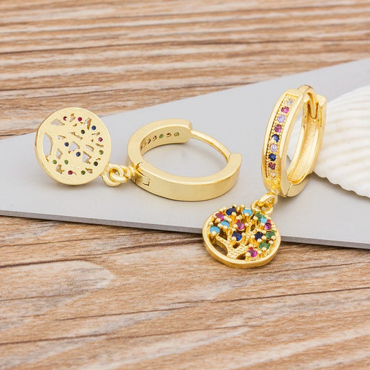 Boucle D'oreille Arbre De Vie Créole