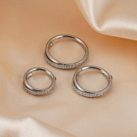 Boucle D'oreille Cartilage Anneau Éclat Pavé