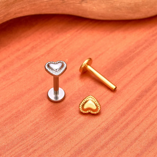 Boucle D'oreille Cartilage Cœur Minimaliste