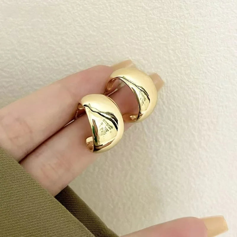 Boucle D'oreille Créole Large Moderne