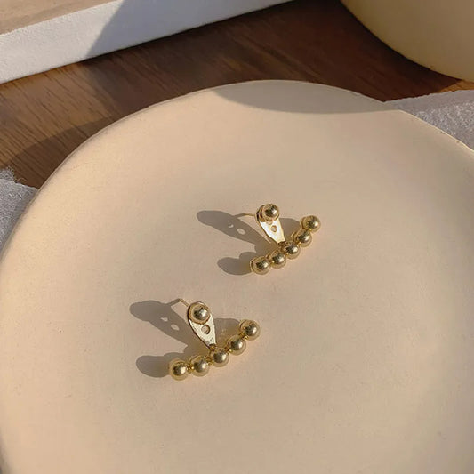 Boucle D'oreille dorée réglable en acier inoxydable