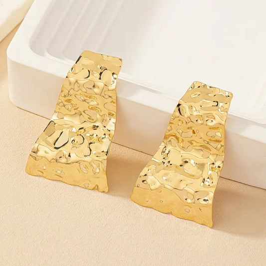 Boucle d'Oreille Ethnique Design Martelé