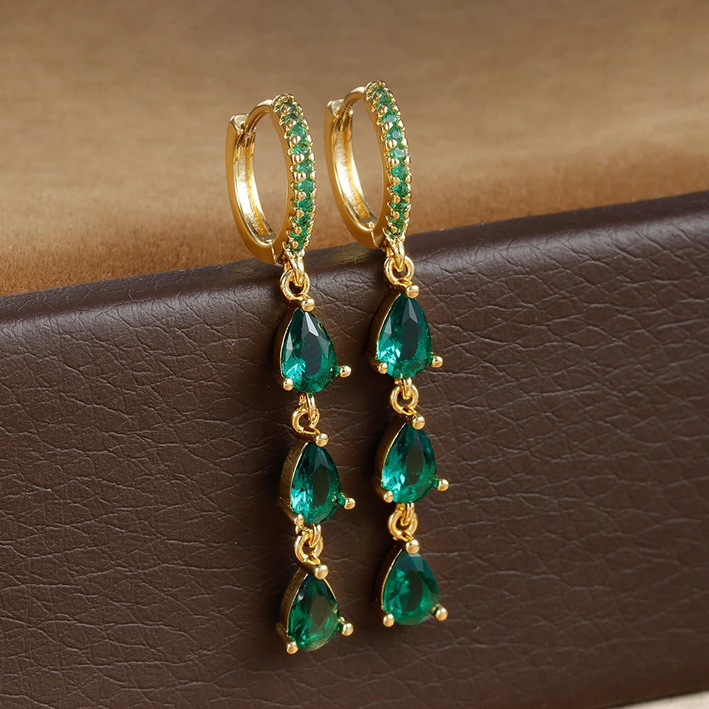 Boucle D'oreille Femme Pendante Gouttes - Acier Inoxydable