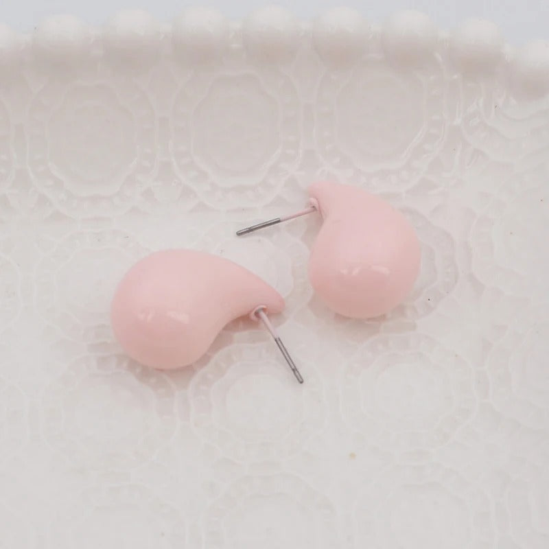 Boucle d'Oreille Goutte Colorée Brillante