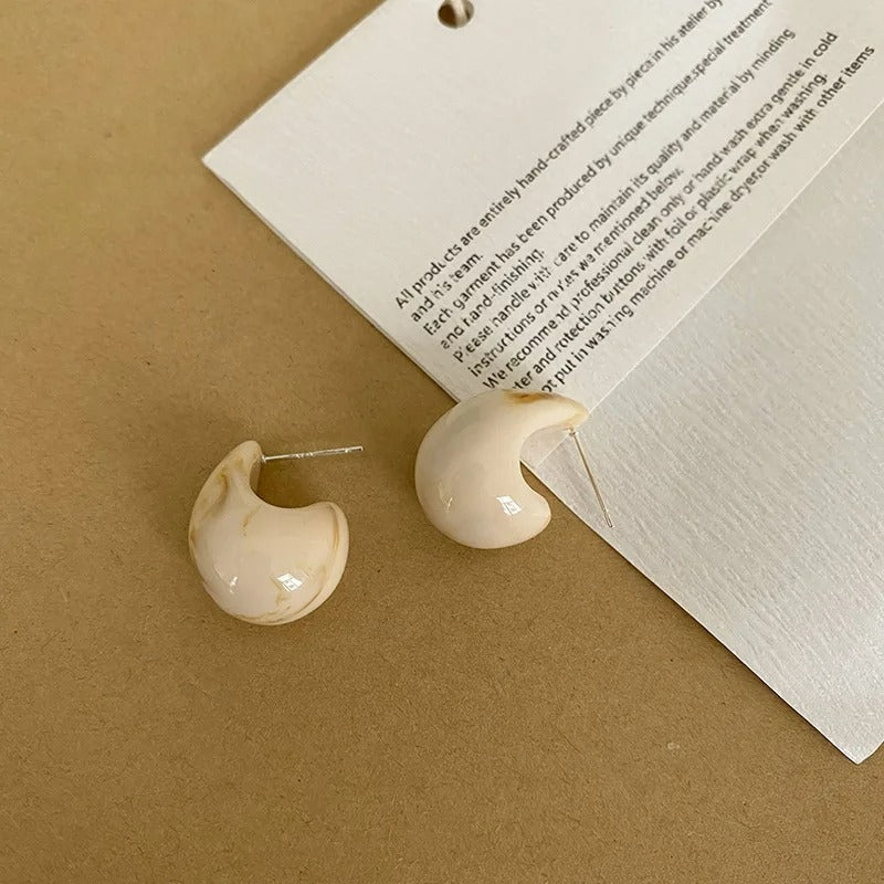 Boucle d'Oreille Goutte Élégance Organique