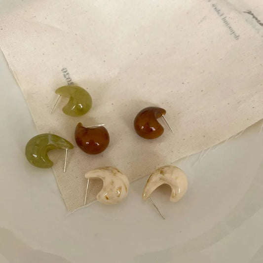 Boucle d'Oreille Goutte Élégance Organique