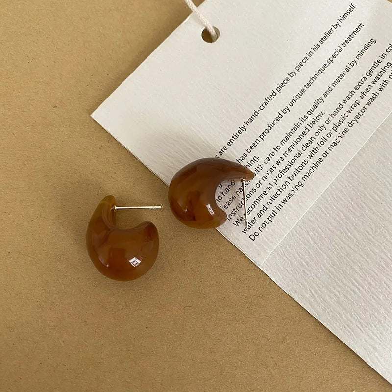 Boucle d'Oreille Goutte Élégance Organique