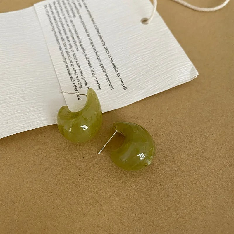Boucle d'Oreille Goutte Élégance Organique
