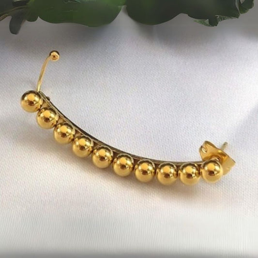 Boucle D'oreille Grimpante Dorée