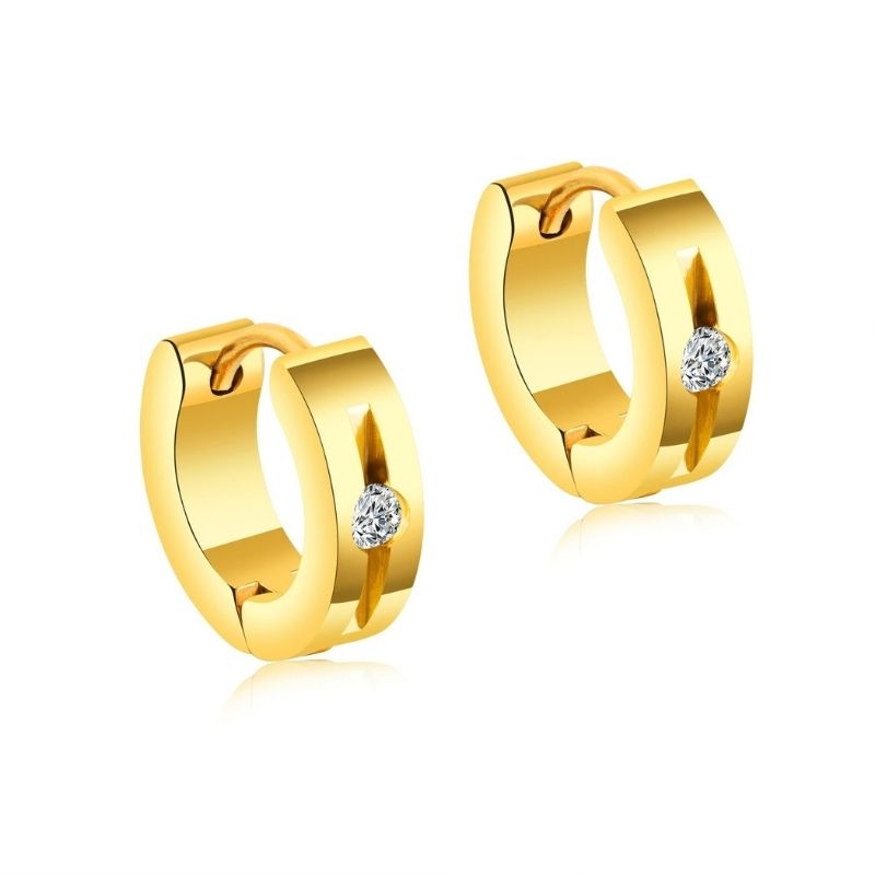 Boucle D'Oreille Homme Créole Chic Acier Inoxydable