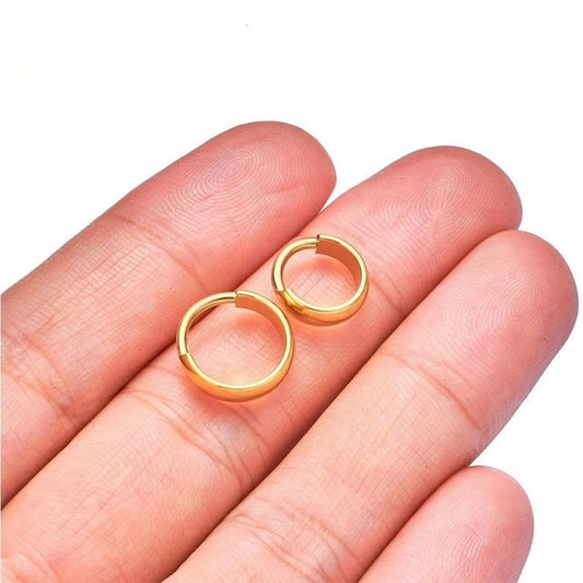 Boucle D'Oreille Homme Créole Sobre Doré