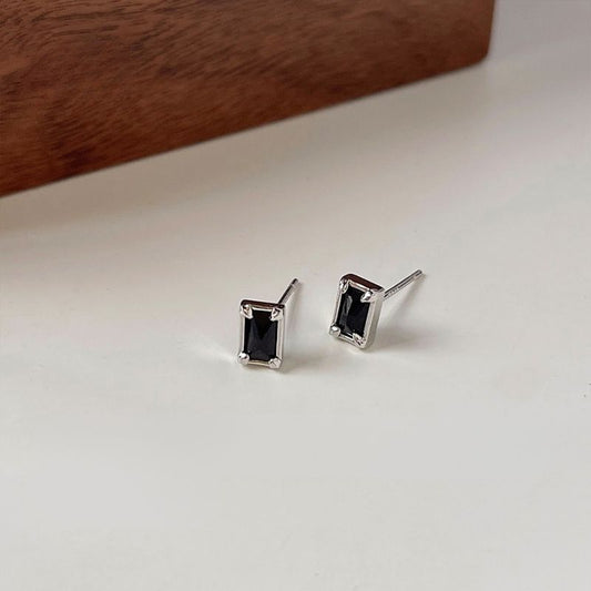 Boucle D'oreille Homme Discret Pierre Noire