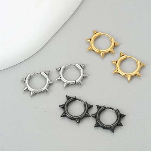 Boucle D'oreille Homme Discret Punk Acier Inoxydable