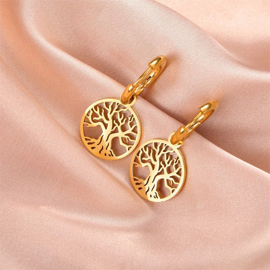 Boucle d'Oreille Arbre de Vie Créole