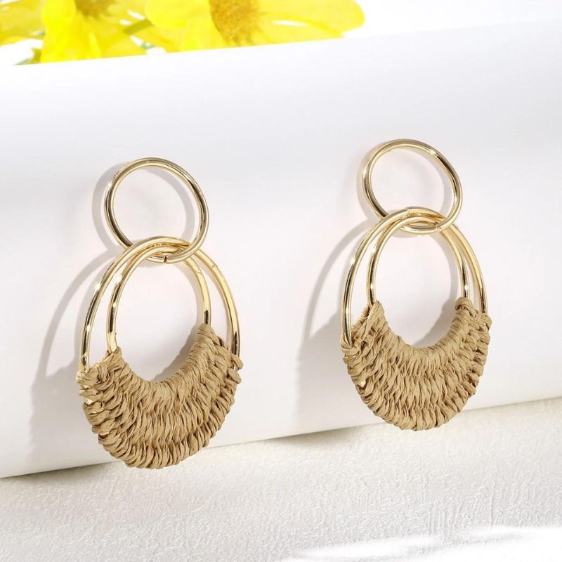 Boucle oreille bohème chic ronde