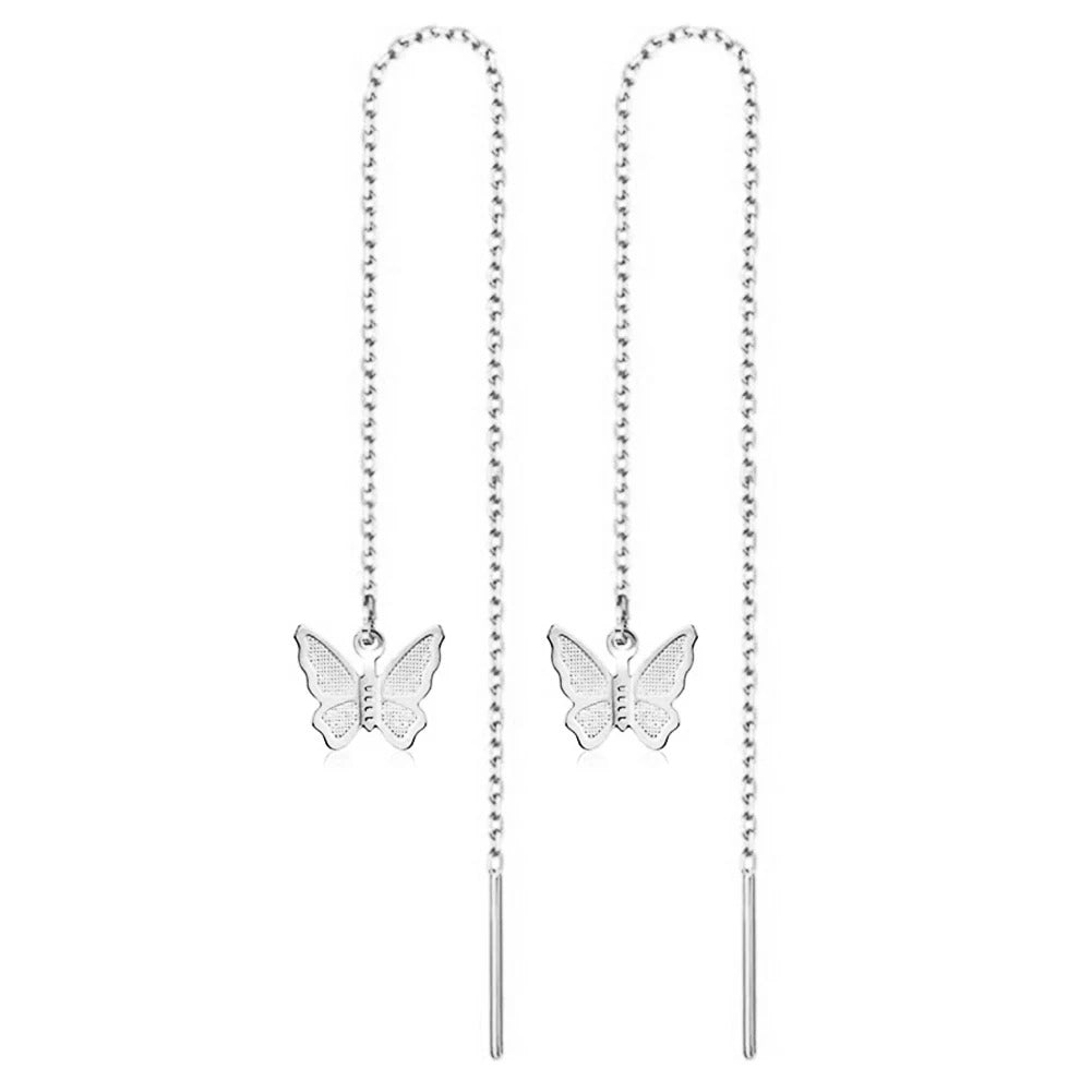 Boucle d'Oreille Chaine Papillon