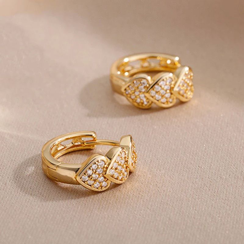 Boucle d'Oreille Coeur Robuste et Durable