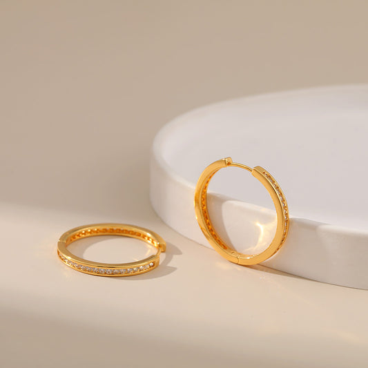 Boucle d'Oreille Créole à Charnière