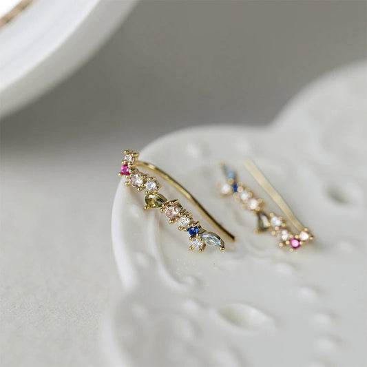 Boucle d'Oreille Grimpante doré