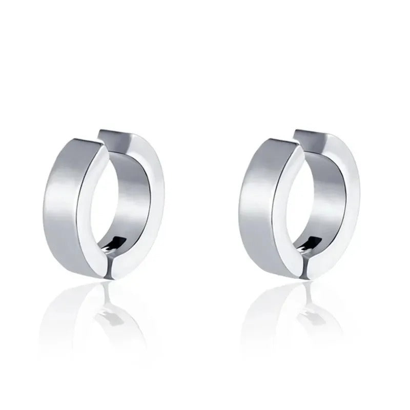 Boucle d'Oreille Homme Sans Trou Anneau