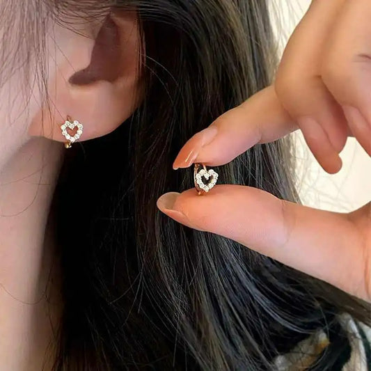 Boucles d'Oreilles Fillette Cœur