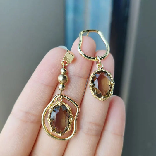 Boucles d'Oreilles Asymétriques Géométriques