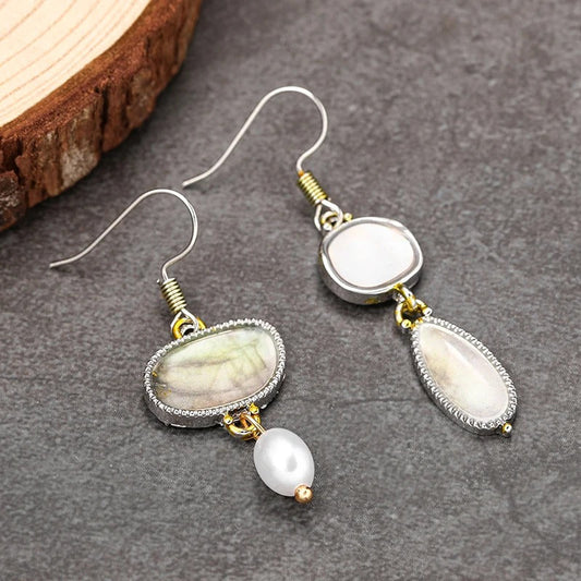 Boucles d'Oreilles Asymétriques Géométriques