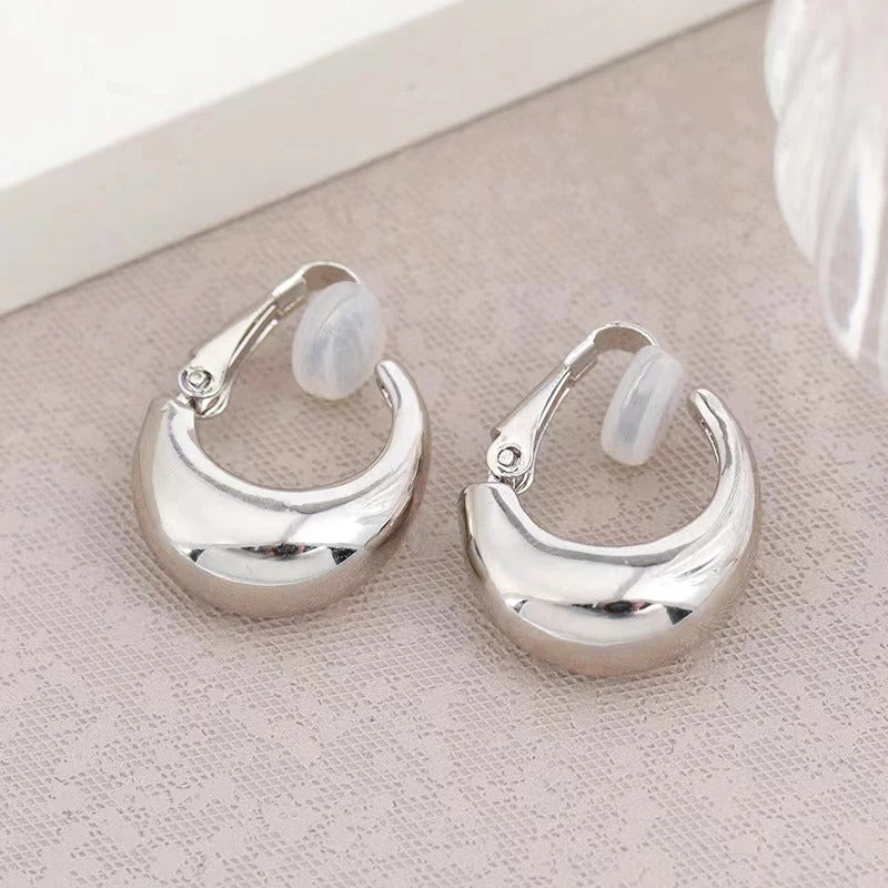 Boucles d'Oreilles Clip Confort Rondes