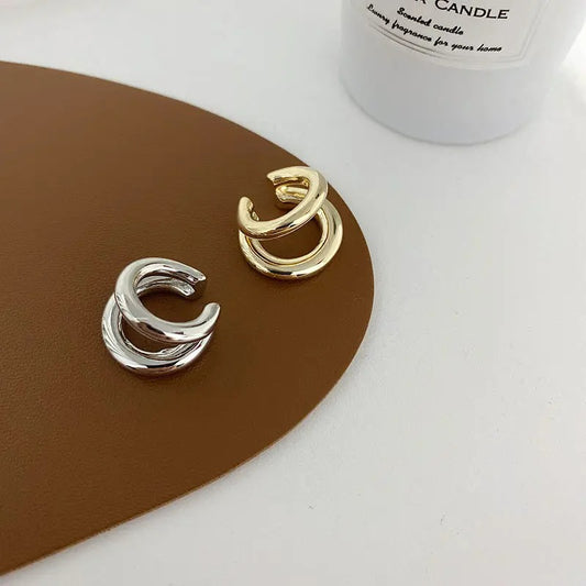 Ear Cuff Double Anneau Lisse