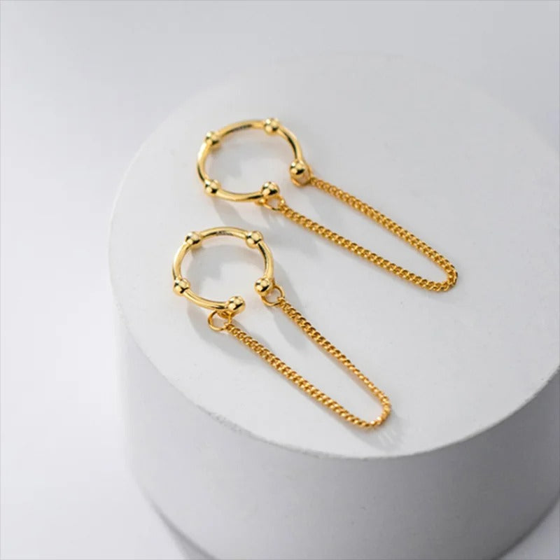 Earcuff Chaîne Élégante – Argent