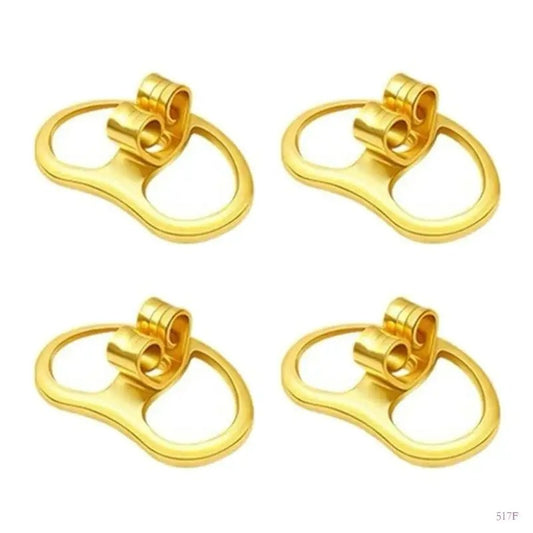 Fermoir Boucle D'Oreille Ovale – Lot De 4 Pièces