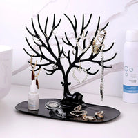 Rangement Boucle D'oreille Cerf Silhouette Arborescente