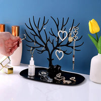 Rangement Boucle D'oreille Cerf Silhouette Arborescente