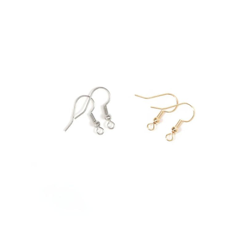 Attache Boucle D'oreille Simple en Bronze sur fond blanc 