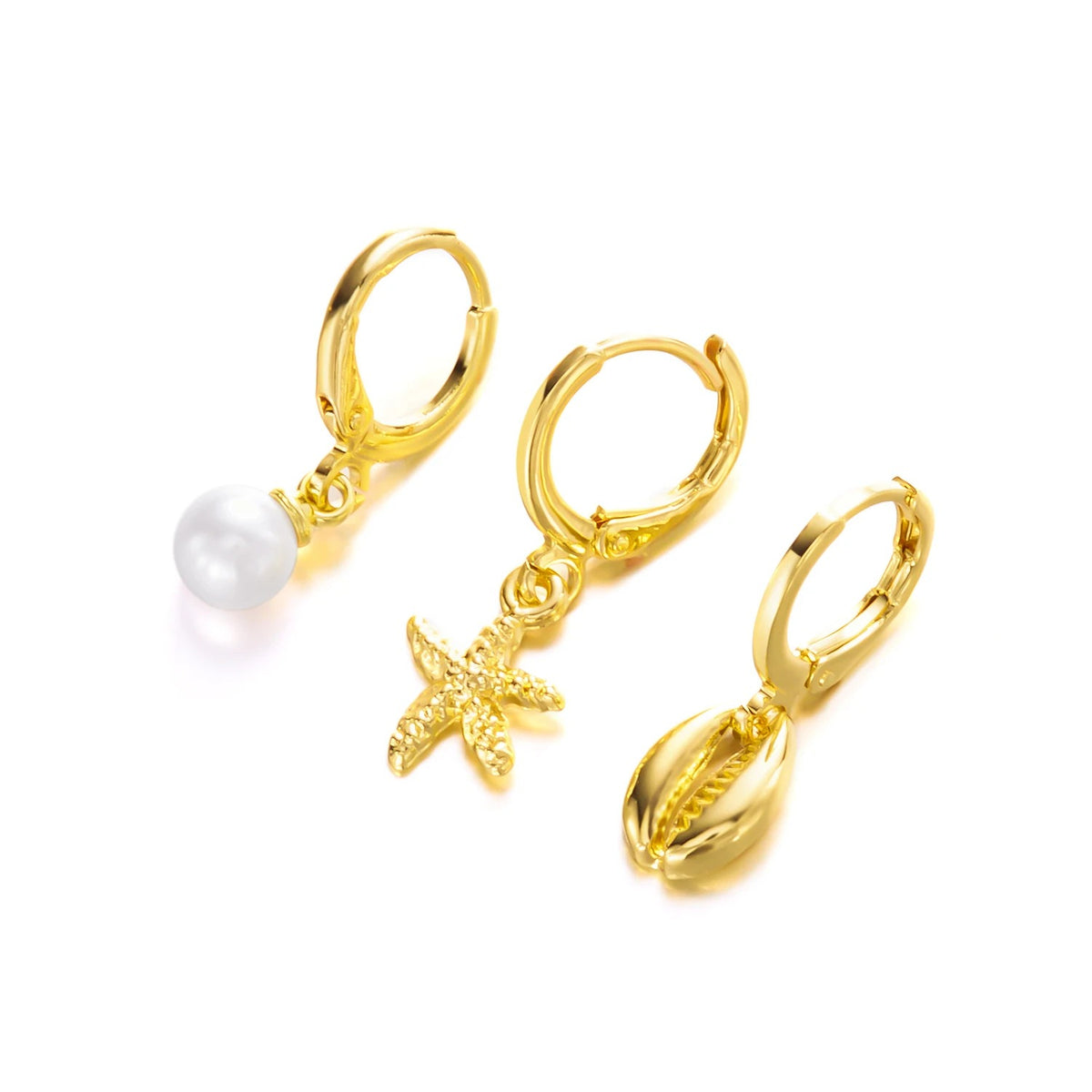 Boucle D’oreille 3 Trous Esprit Plage