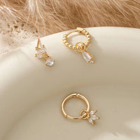 Boucle D’Oreille 3 Trous Trio Printemps