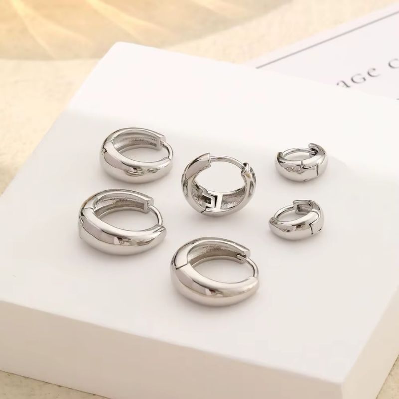 Boucle D'Oreille 3 Trous Volume Minimaliste