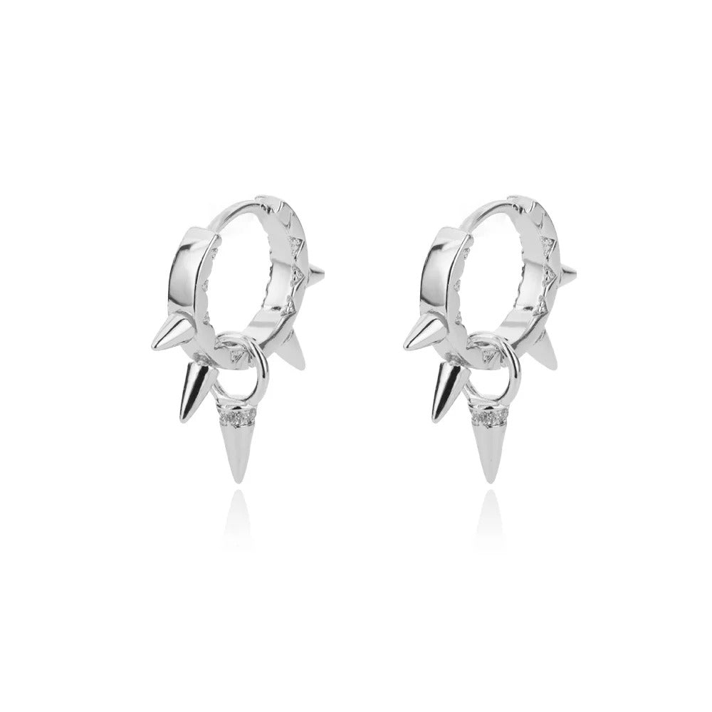 Boucle D’Oreille Acier Inoxydable Créole Pics