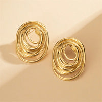 Boucle D'oreille Acier Inoxydable Tourbillon
