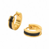 Boucle d'Oreille Anneau Femme Créole Bande Colorée