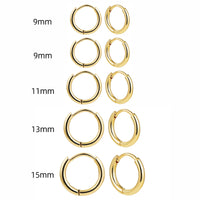Boucle d'Oreille Anneau pour Femme par Lot de 5 Paires