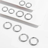 Boucle d'Oreille Anneau pour Femme par Lot de 5 Paires