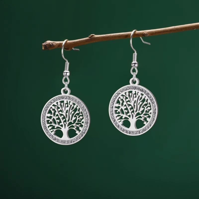 Boucle D'oreille Arbre De Vie Créole Originale