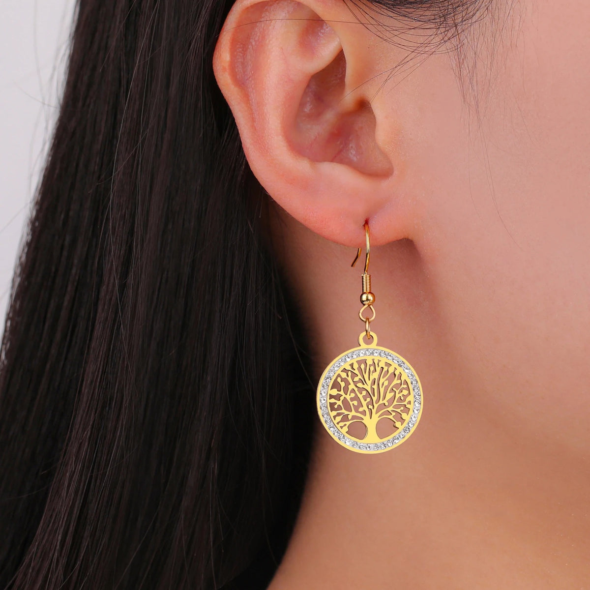 Boucle D'oreille Arbre De Vie Créole Originale