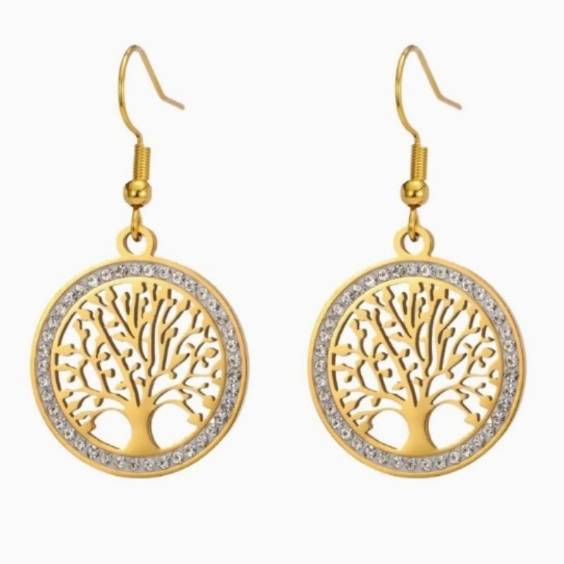 Boucle D'oreille Arbre De Vie Créole Originale