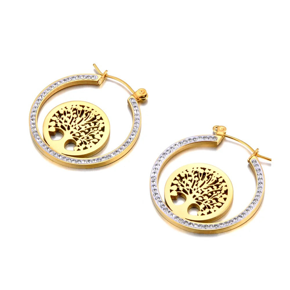 Boucle D'oreille Arbre De Vie Créole Originale