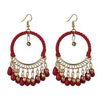 Boucle d'Oreille Boheme Tressées Rondes