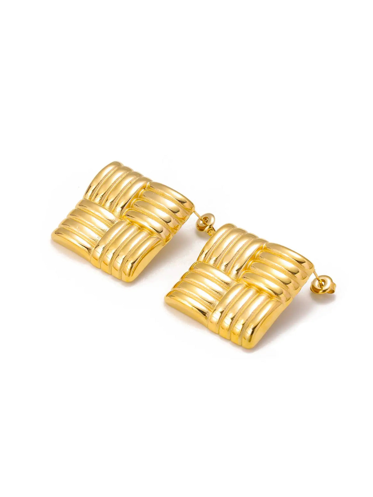 Boucle D'oreille Carré Design et Tendance Image