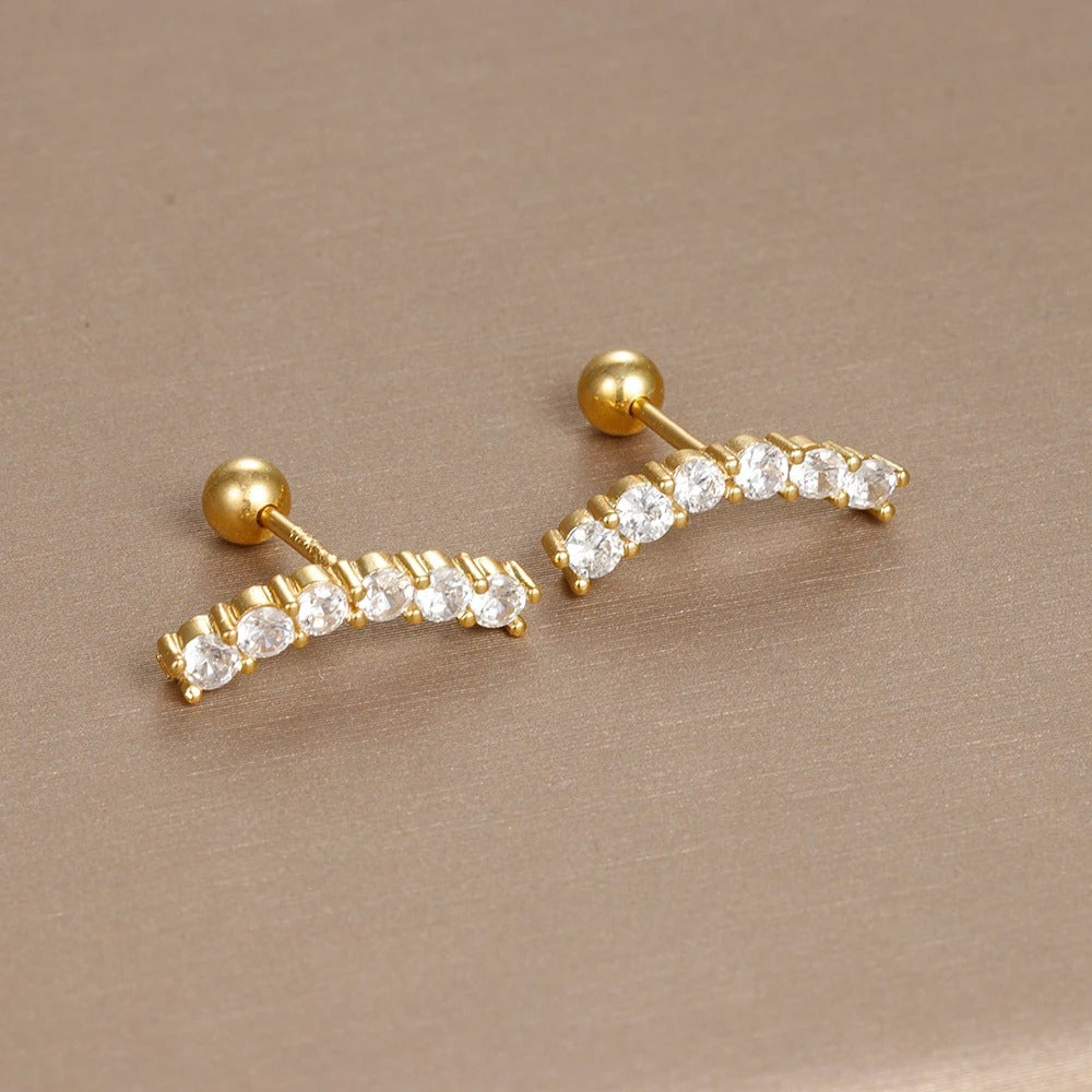 Boucle D’oreille Cartilage - Acier Inoxydable Zircon